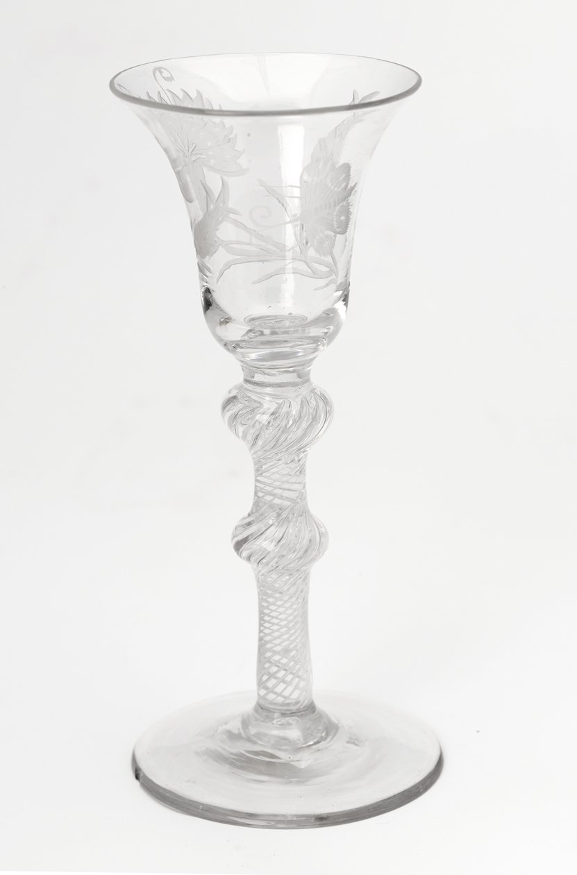 Vaso de aire Jacobita grabado, c.1760 de Scottish School