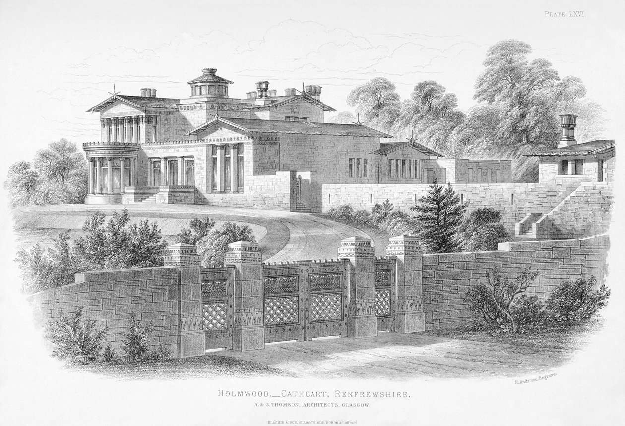 Vista exterior de Holmwood, Glasgow de Scottish School