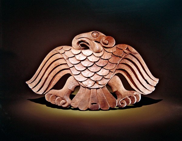 Ornamento de silla de montar de águila (madera) de Scythian