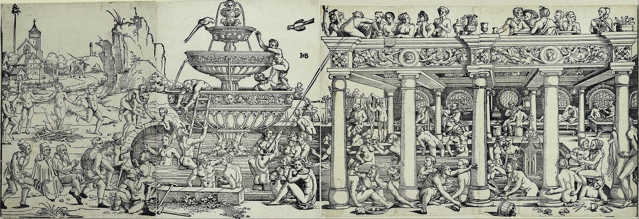 Fuente de la juventud y casa de baños de Hans Sebald Beham