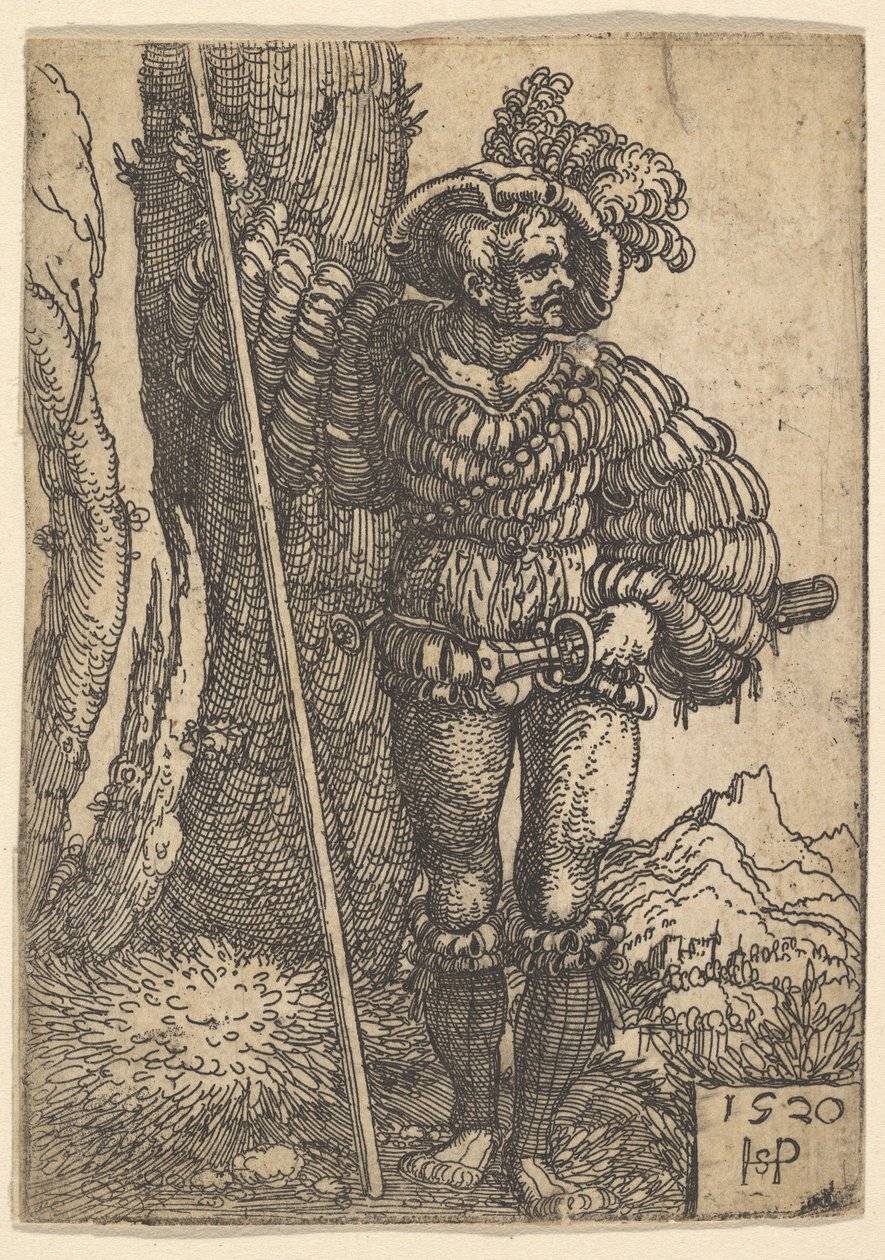 Un lansquenete de Sebald Beham