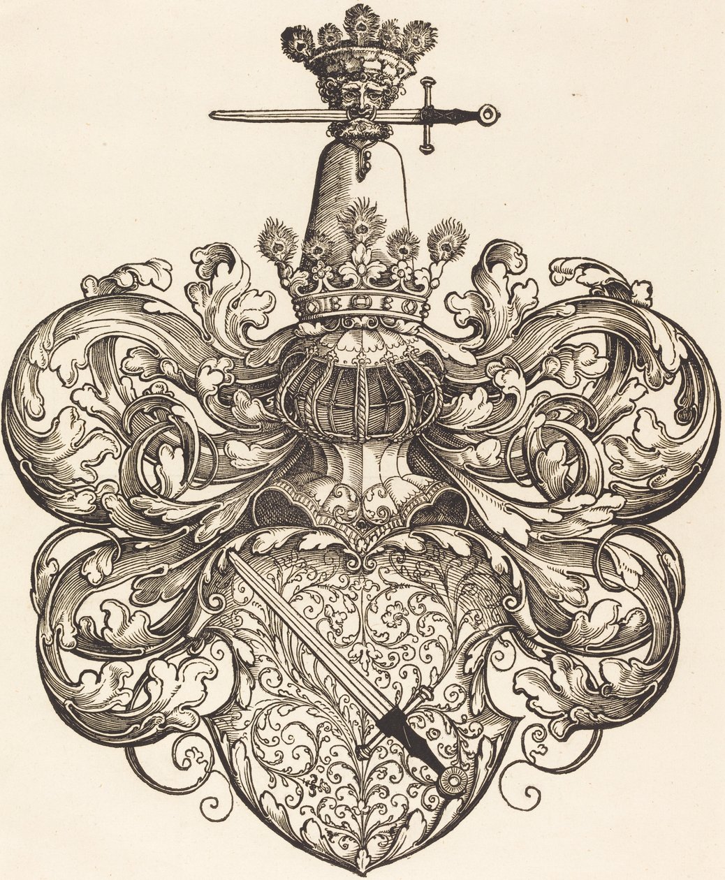 Escudo de armas de la familia Kress von Kressenstein de Sebald Beham