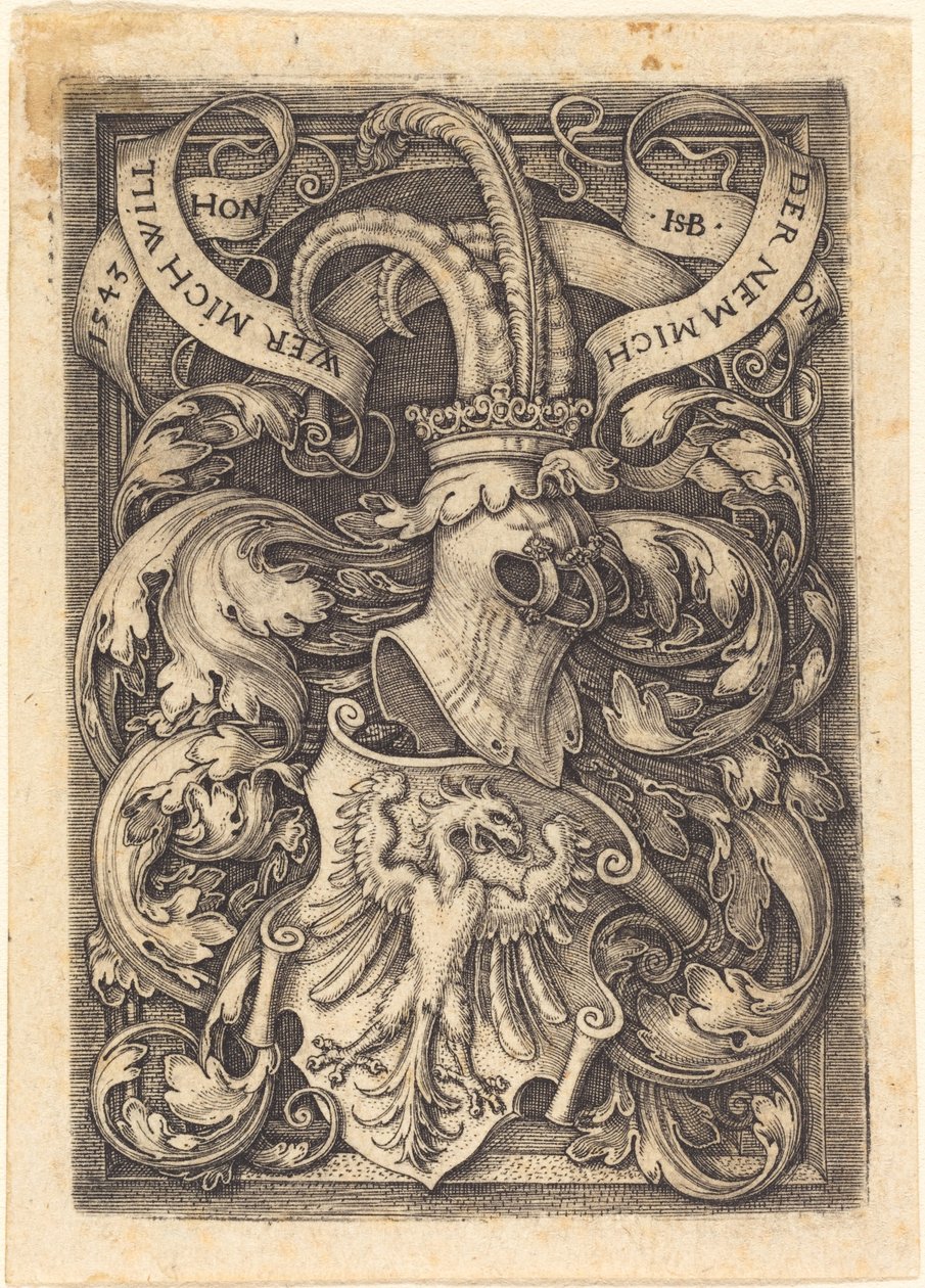 Escudo de Armas con un Águila de Sebald Beham