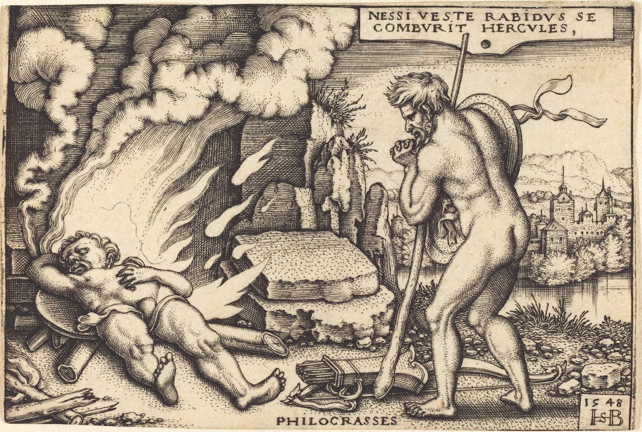 La Muerte de Hércules de Sebald Beham