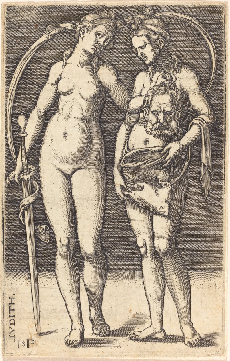 Judith y su Sirviente de Pie de Sebald Beham