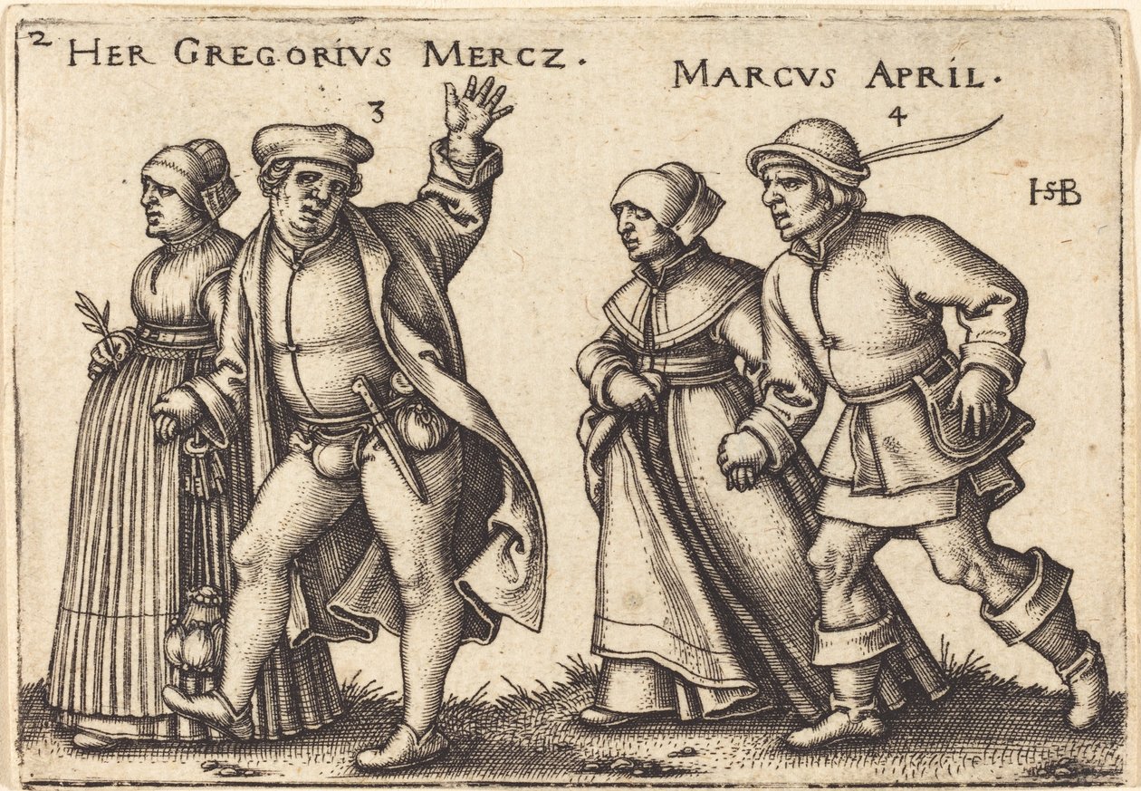 Marzo y abril de Sebald Beham