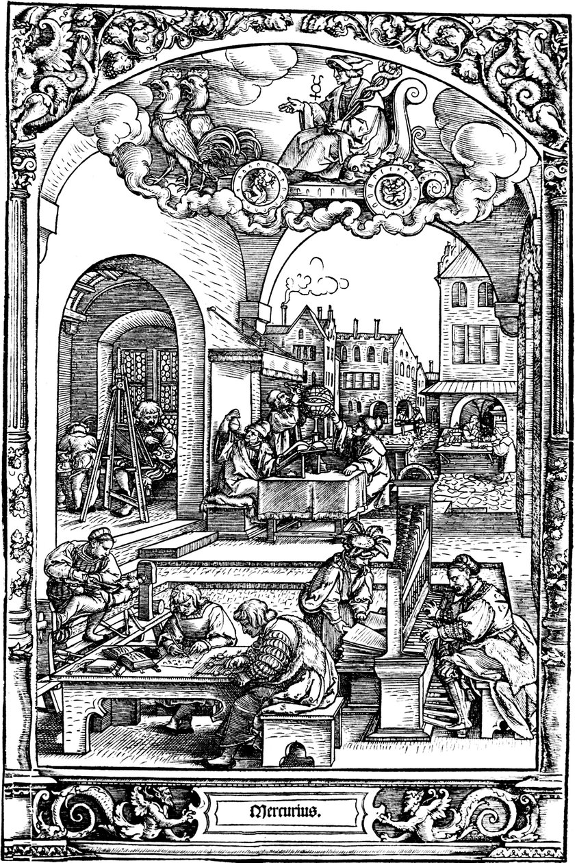Mercurio, 1531 de Sebald Beham