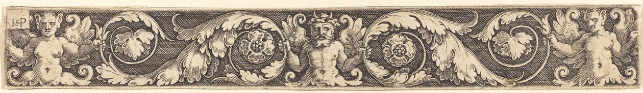 Ornamento con Una Figura Masculina y Dos Femeninas de Sebald Beham