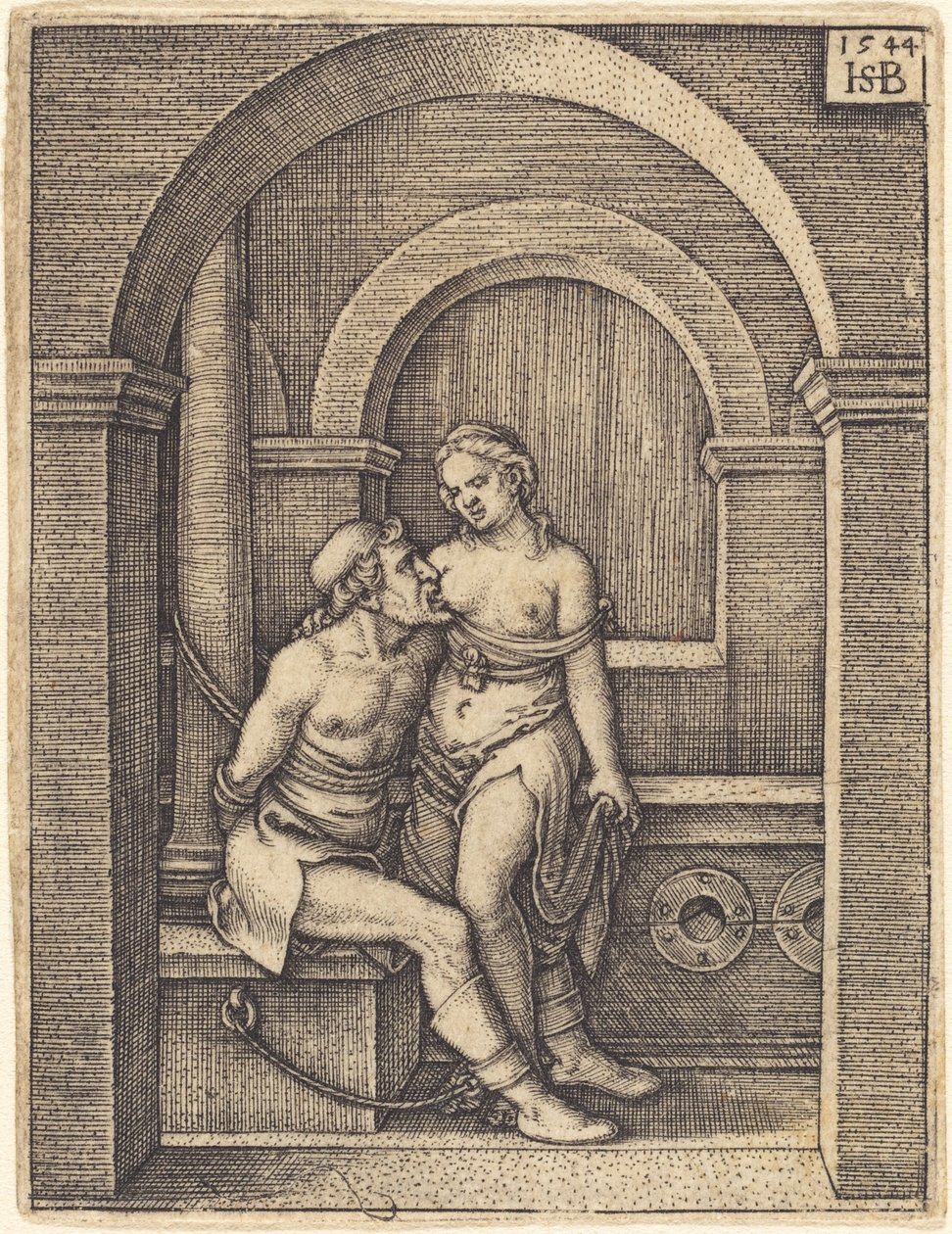Simón y su Hija (Cimón y Pero) de Sebald Beham