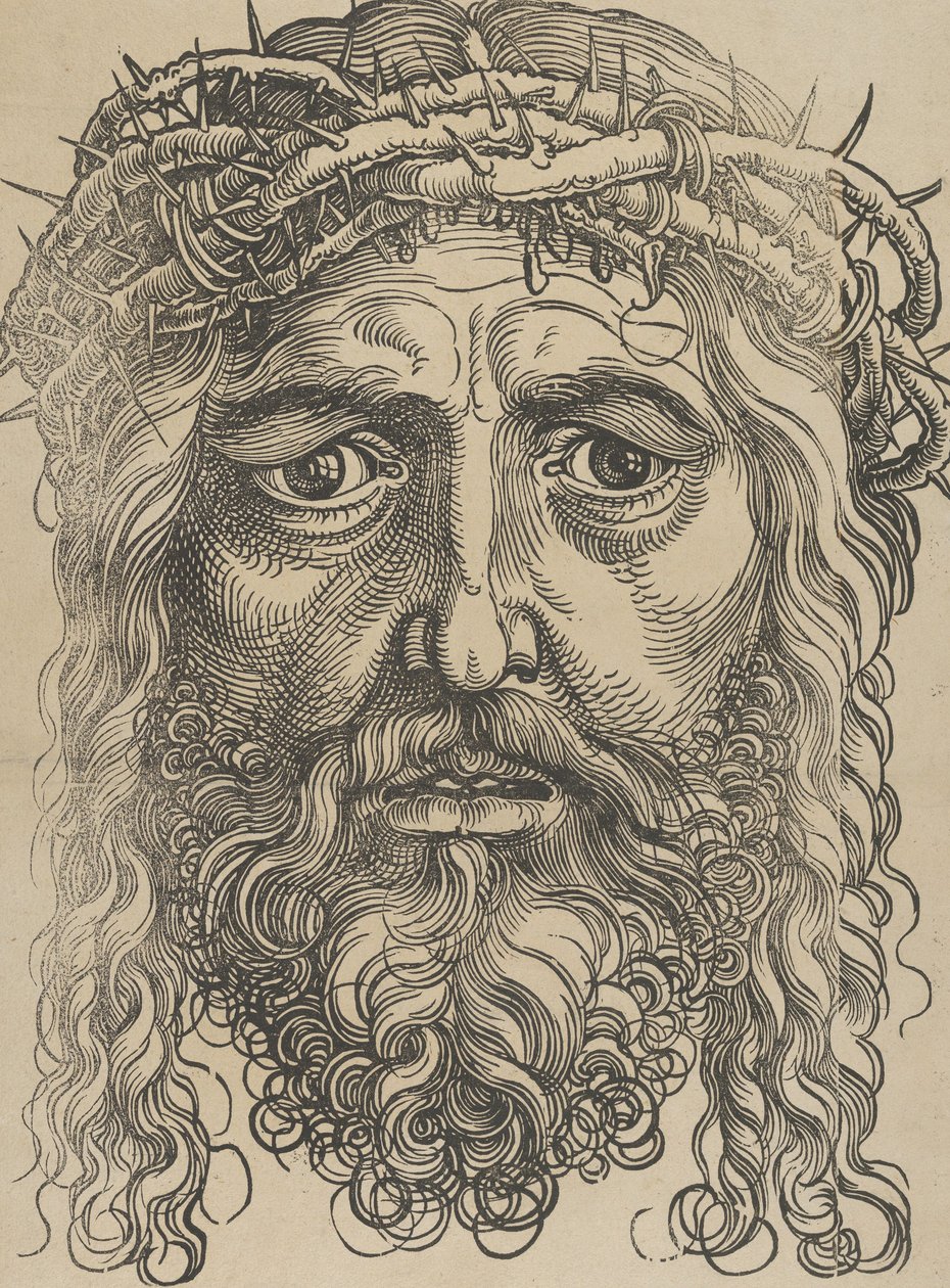 La cabeza de Cristo coronado de espinas, ca. 1520 de Sebald Beham
