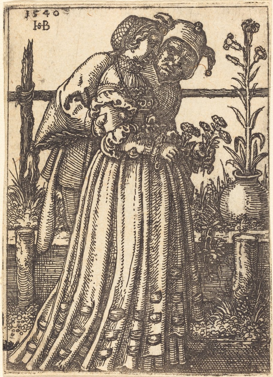 La dama y el tonto de Sebald Beham