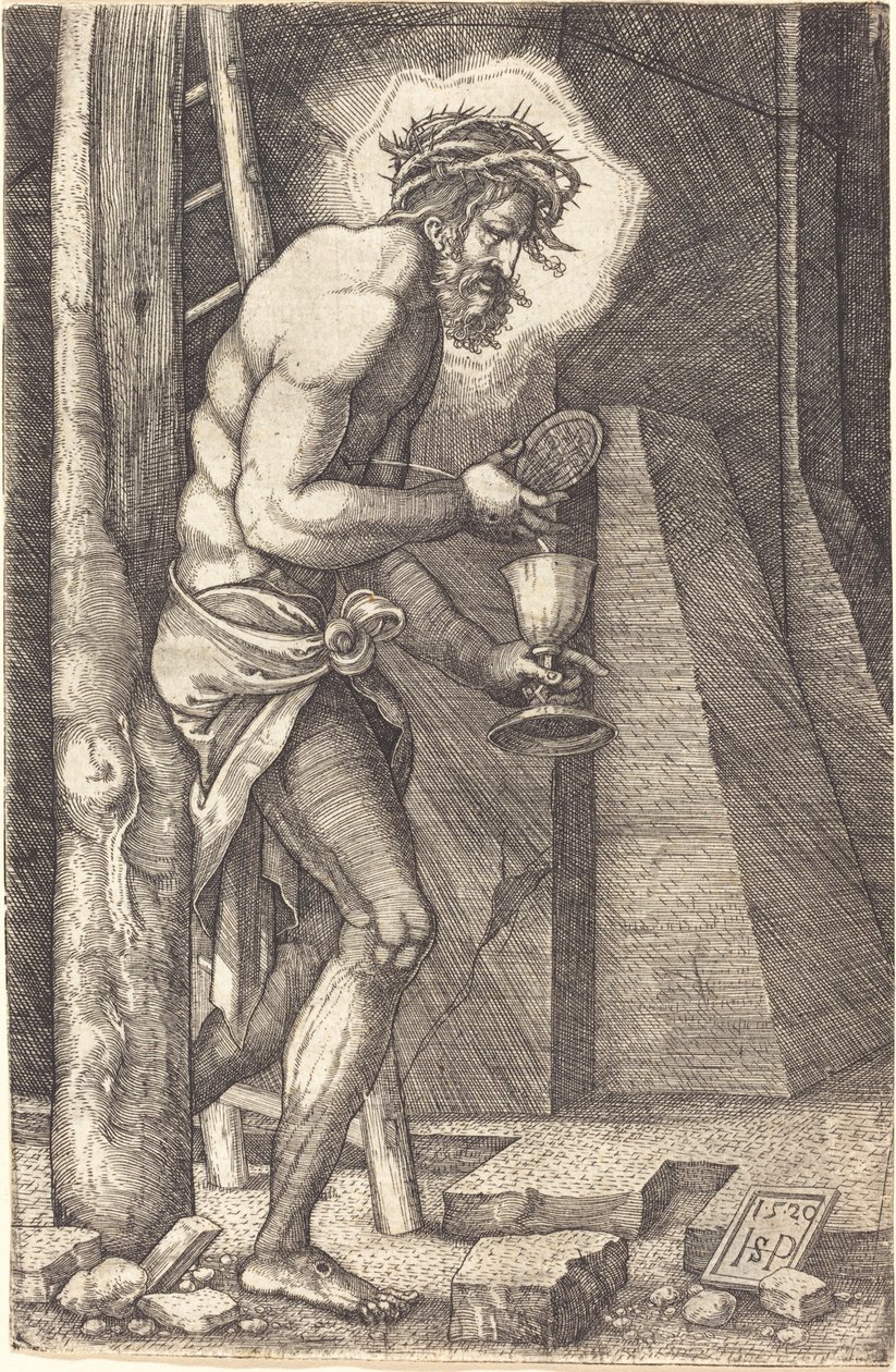 El Hombre de Dolores al Pie de la Cruz de Sebald Beham