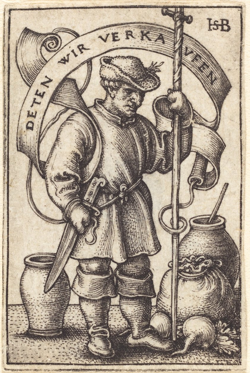 El campesino del mercado de Sebald Beham