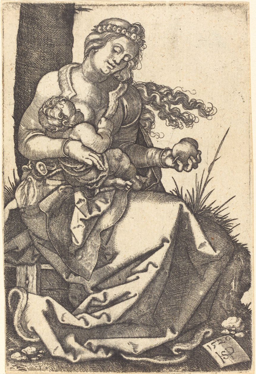 Virgen con una pera de Sebald Beham