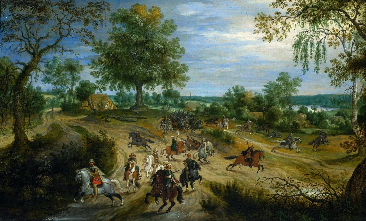 Una escaramuza. de Sebastiaen Vrancx