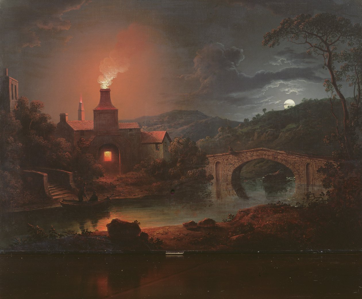 Una fábrica de hierro a la luz de la luna de Sebastian Pether