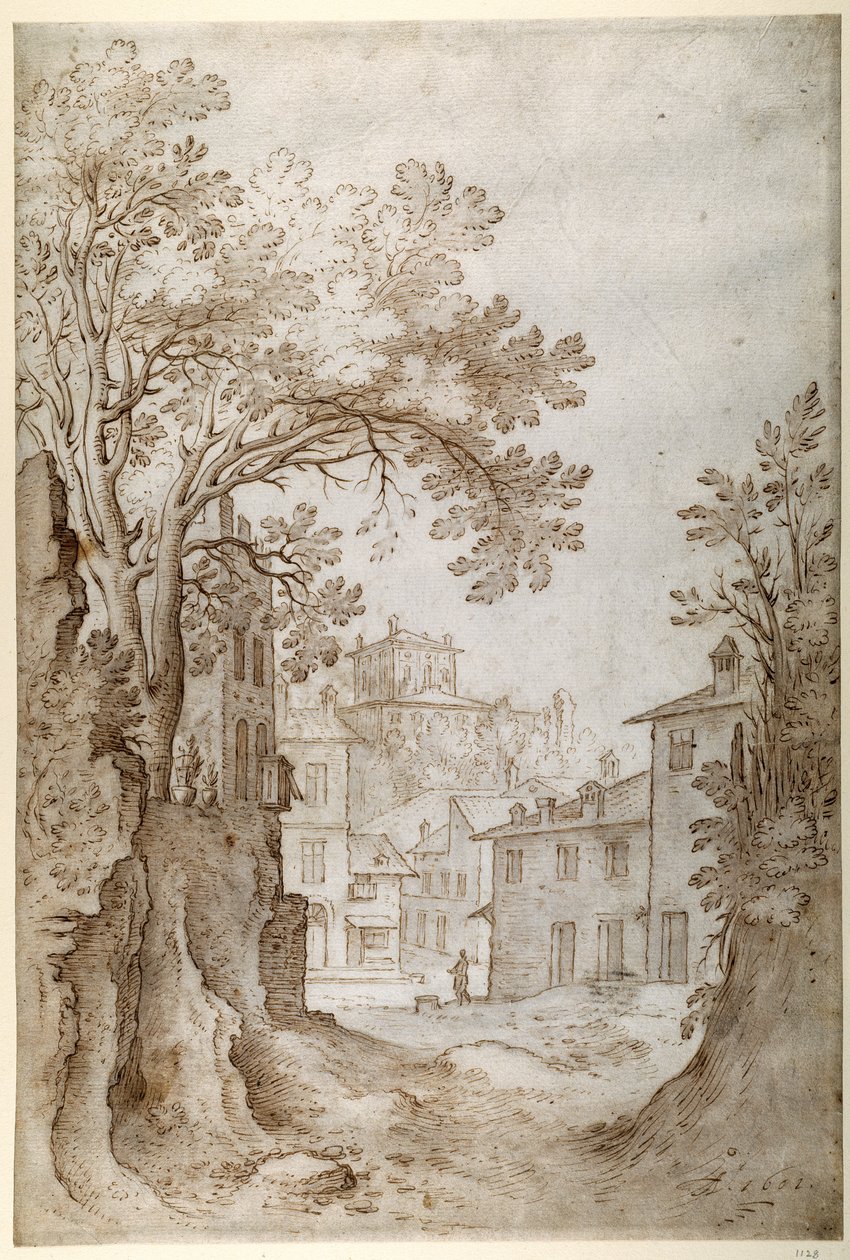 Vista del Palazzo Quirinale de Sebastian Vrancx