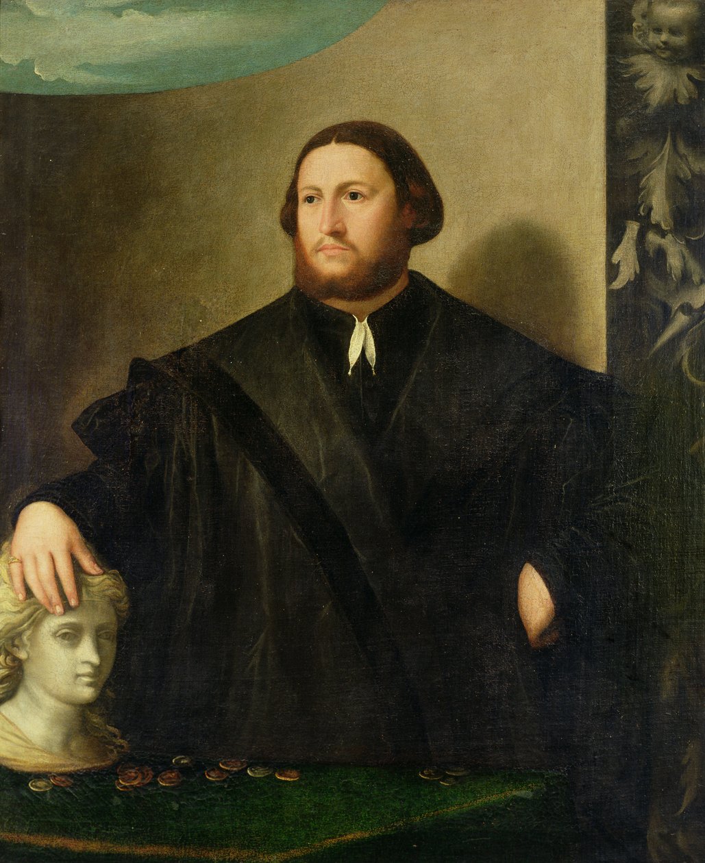 Retrato de Raphaele Grassi de Sebastiano Florigerio