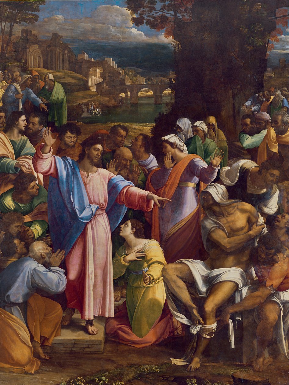 La resurrección de Lázaro, c.1517-19 de Sebastiano del Piombo