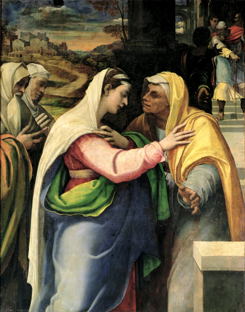 La Visitación, 1519 de Sebastiano del Piombo
