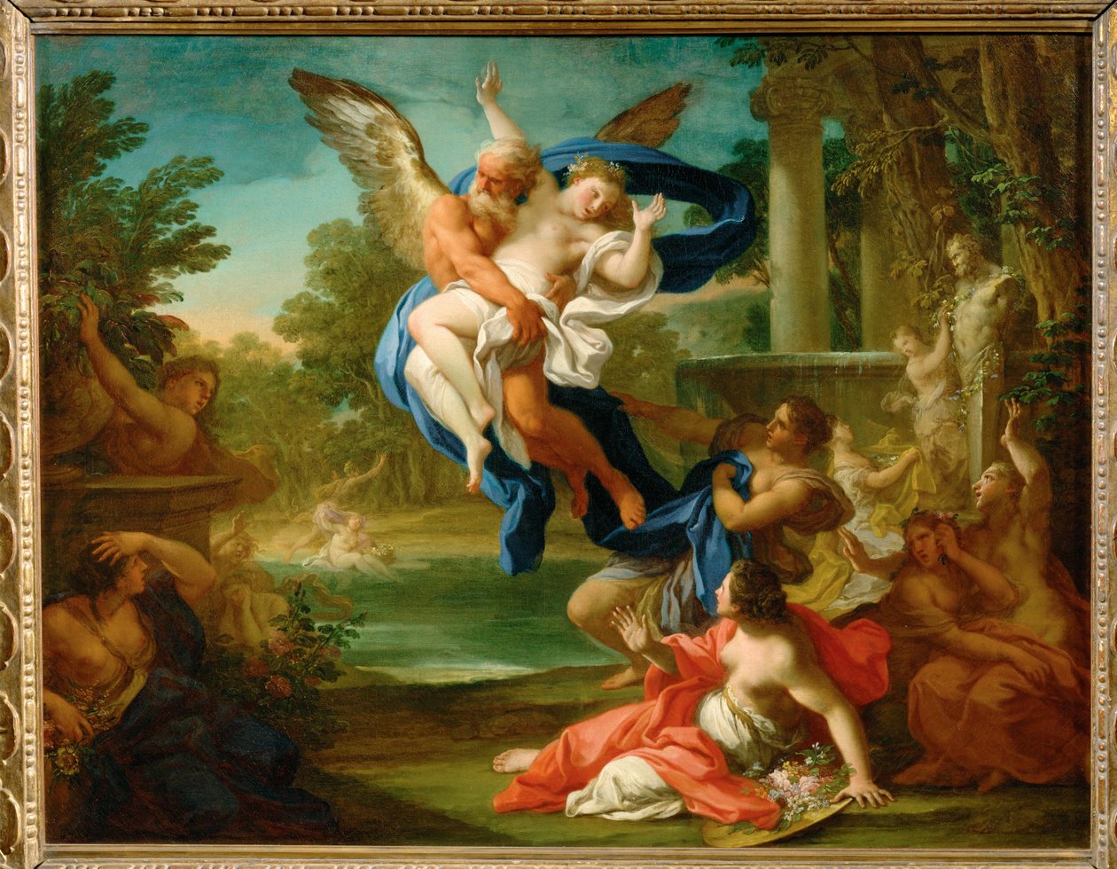 Boree enlevant Orythyie - La violación de Oreithya por Boreas ... de Sebastiano Conca