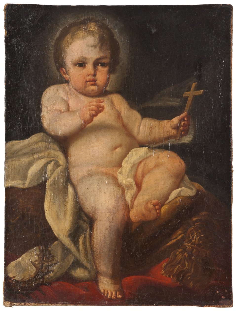Das Christkind mit einem Kreuz de Sebastiano Conca