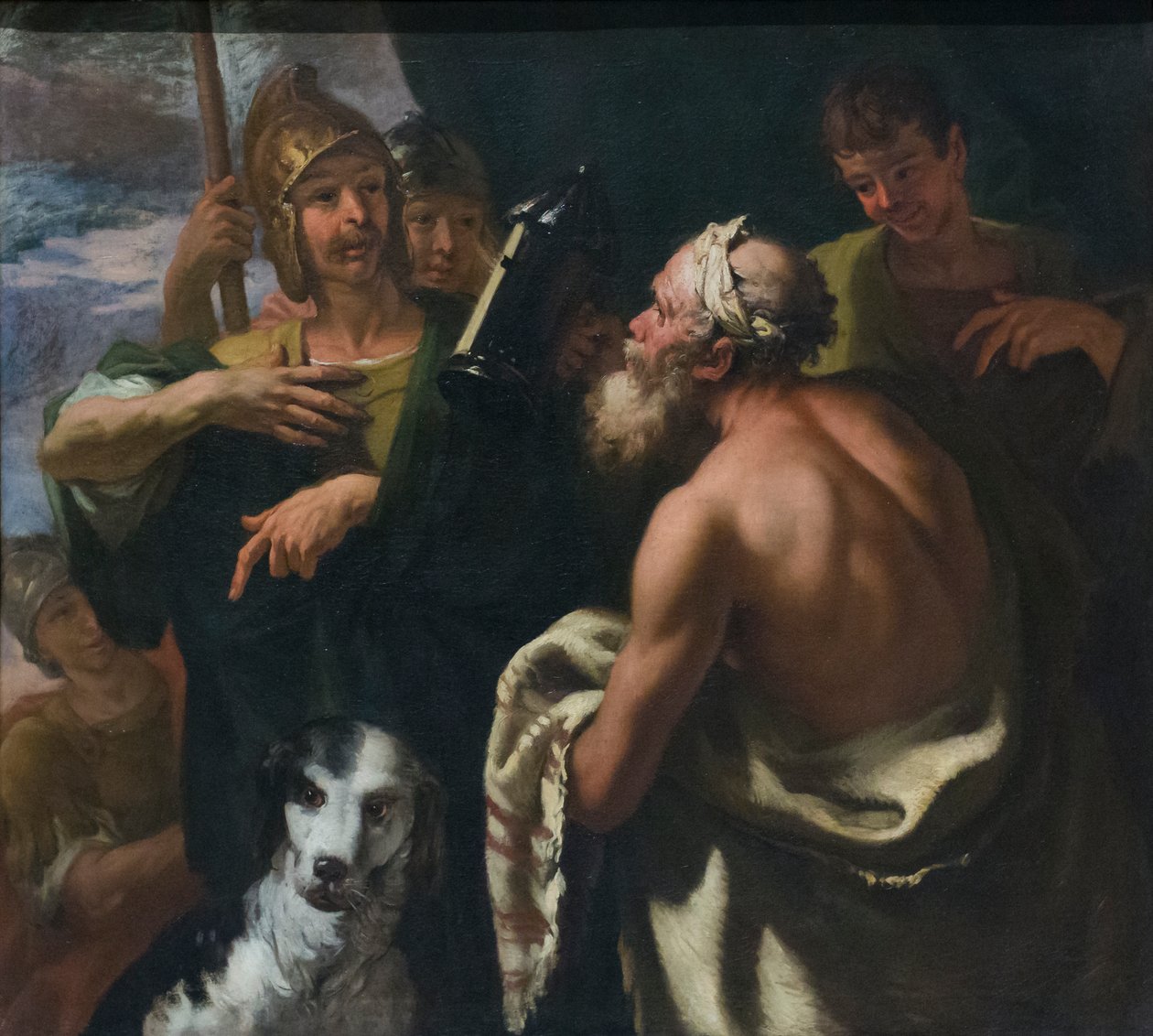 Linterna de Diógenes, finales del siglo XVII, Sebastiano Ricci (óleo sobre lienzo) de Sebastiano Ricci