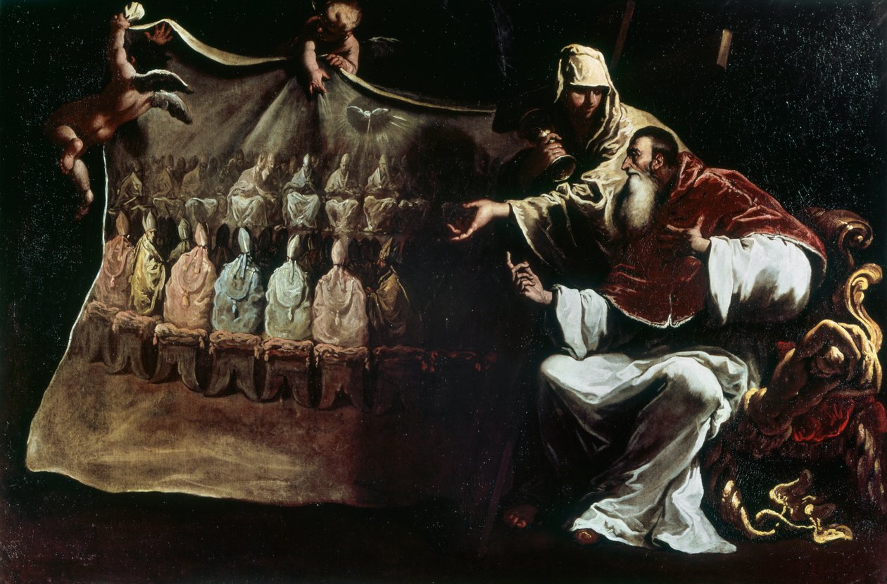 El Papa Pablo III se inspira en la fe para convocar el Concilio de Trento de Sebastiano Ricci