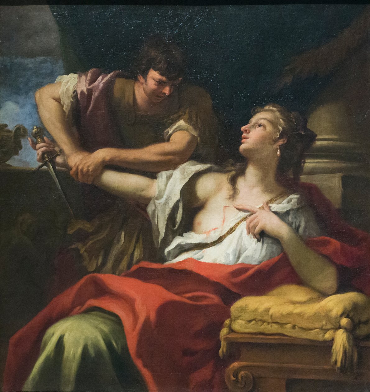 Lucrecia romana, finales del siglo XVII (óleo sobre lienzo) de Sebastiano Ricci