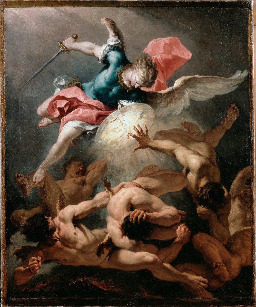 La caída de los ángeles rebeldes de Sebastiano Ricci