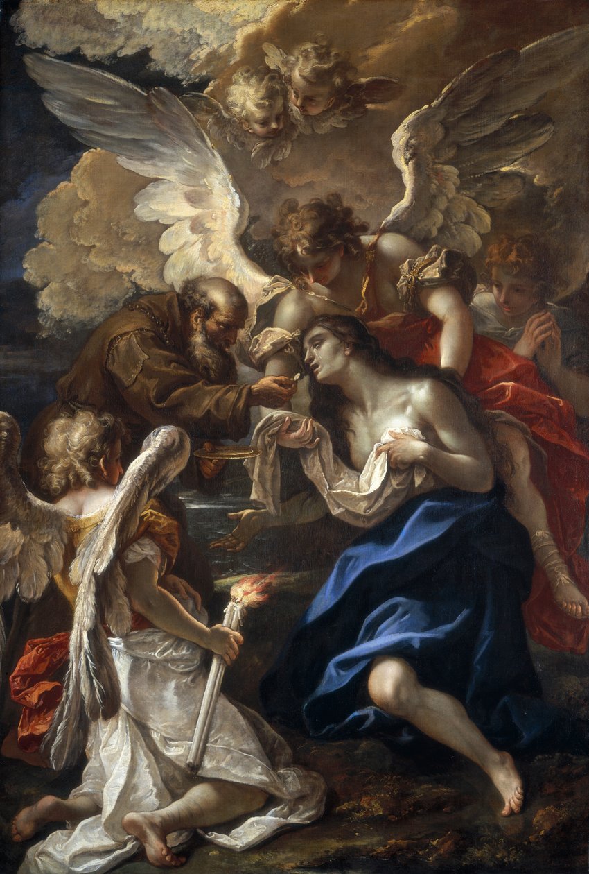 La última comunión de santa María de Egipto de Sebastiano Ricci