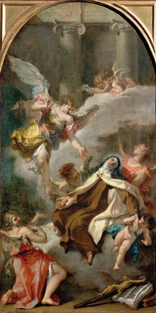 La visión de Santa Teresa de Ávila por Sebastiano Ricci. Museo de Historia del Arte, Viena de Sebastiano Ricci