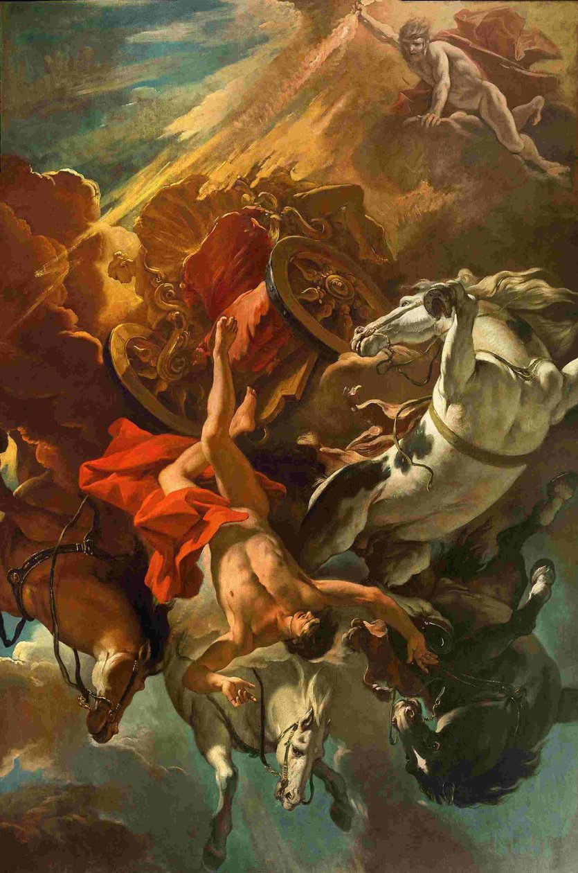 La caída de Faetón de Sebastiano Ricci