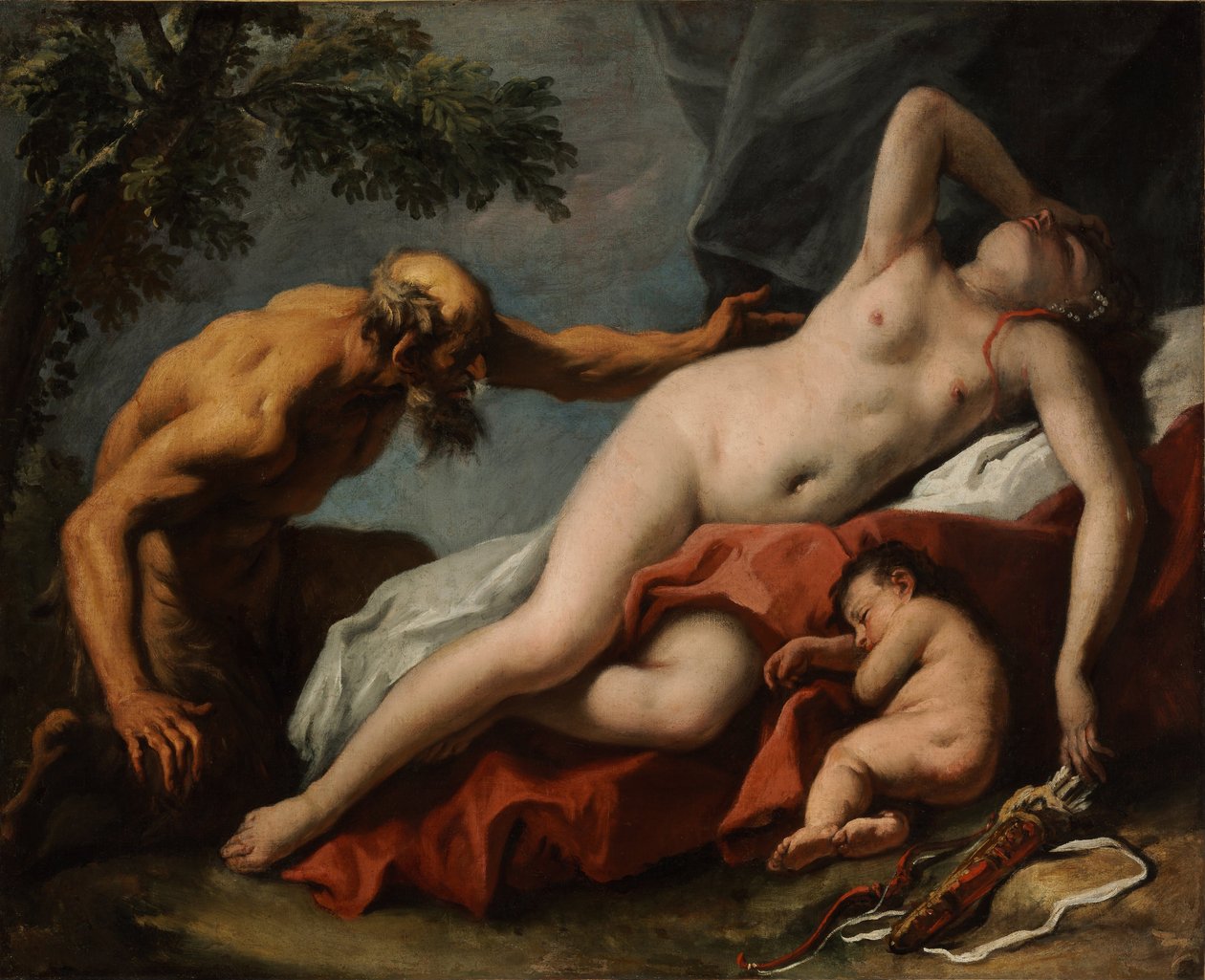 Venus y Sátiro de Sebastiano Ricci