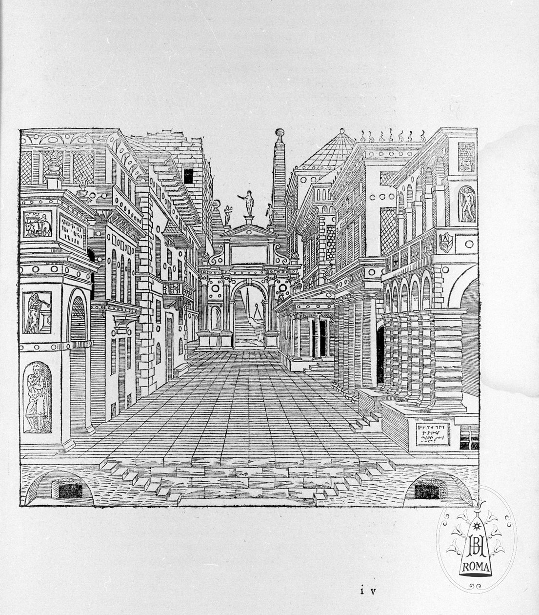 Il secondo libro della perspettiva Scena Tragica de Sebastiano Serlio
