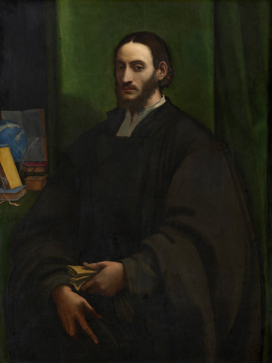Retrato de un humanista de Sebastiano del Piombo