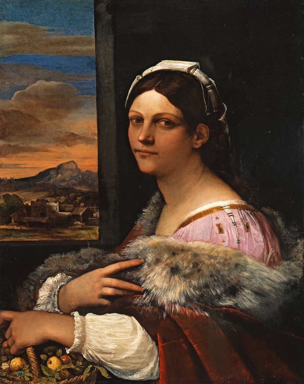 Retrato de una joven romana de Sebastiano del Piombo