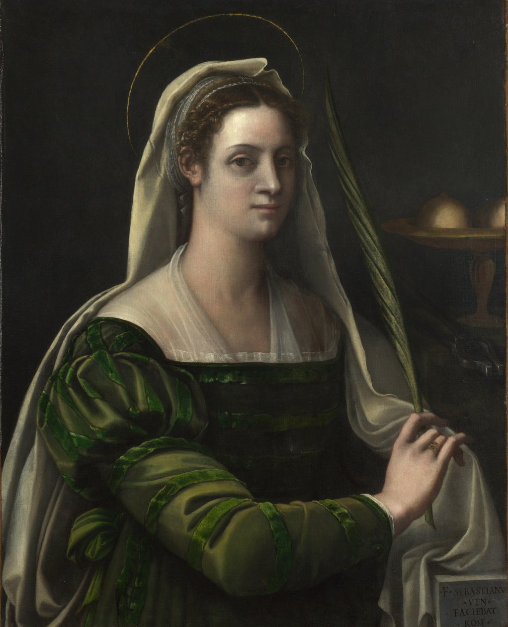 Santa Águeda, c.1540 de Sebastiano del Piombo