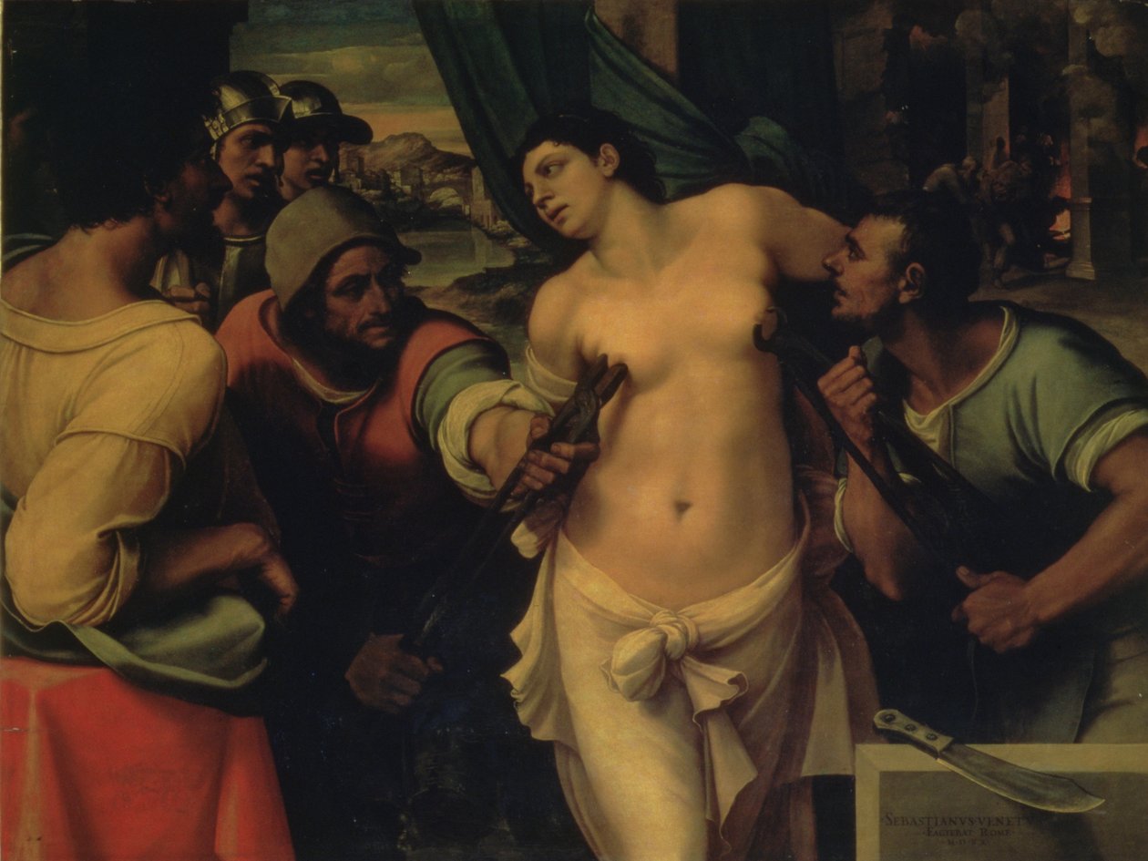 El martirio de Santa Águeda de Sebastiano del Piombo
