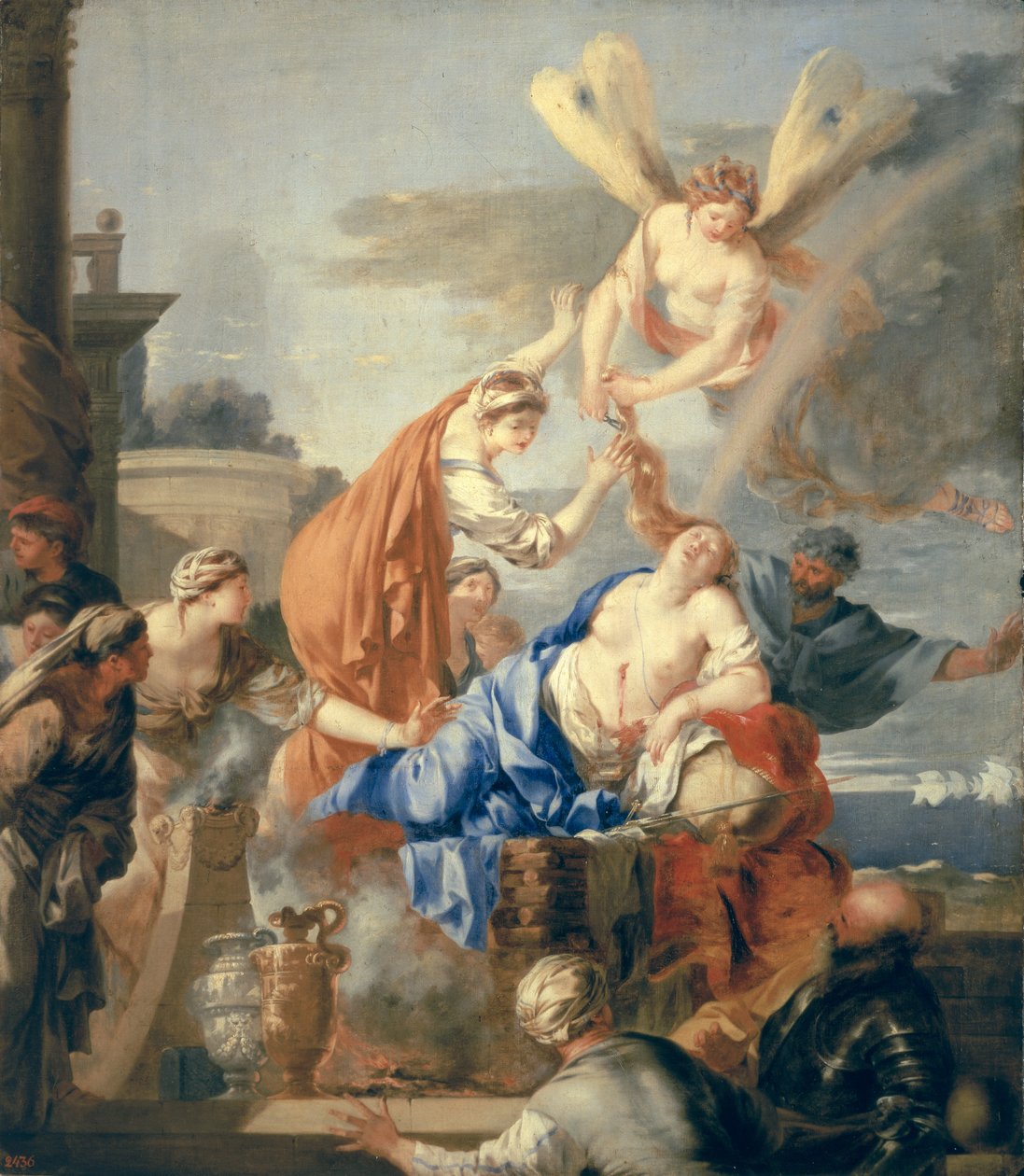 La muerte de Dido, finales de 1630 de Sébastien Bourdon