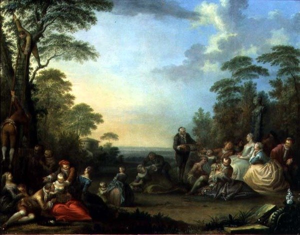 Los Cazadores de Pájaros, 1750 de Sebastien II Le Clerc