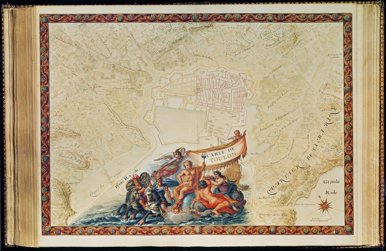 Ms. 987, Vol.2 fol.63 Plan de Toulon, del 