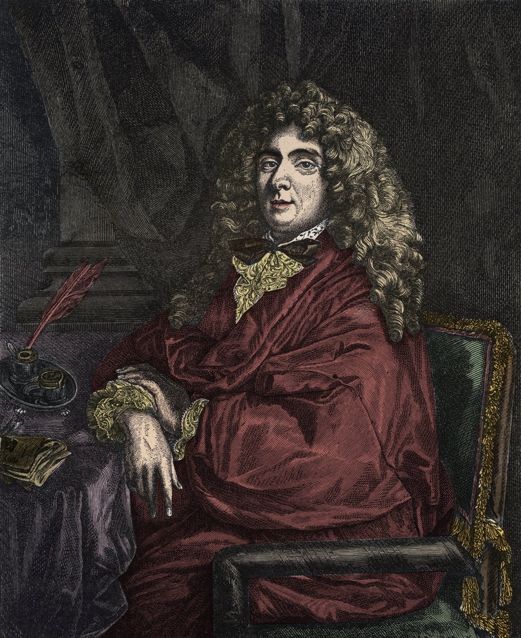 Retrato de Jean-Baptiste Poquelin, conocido como Molière de Sébastien Bourdon