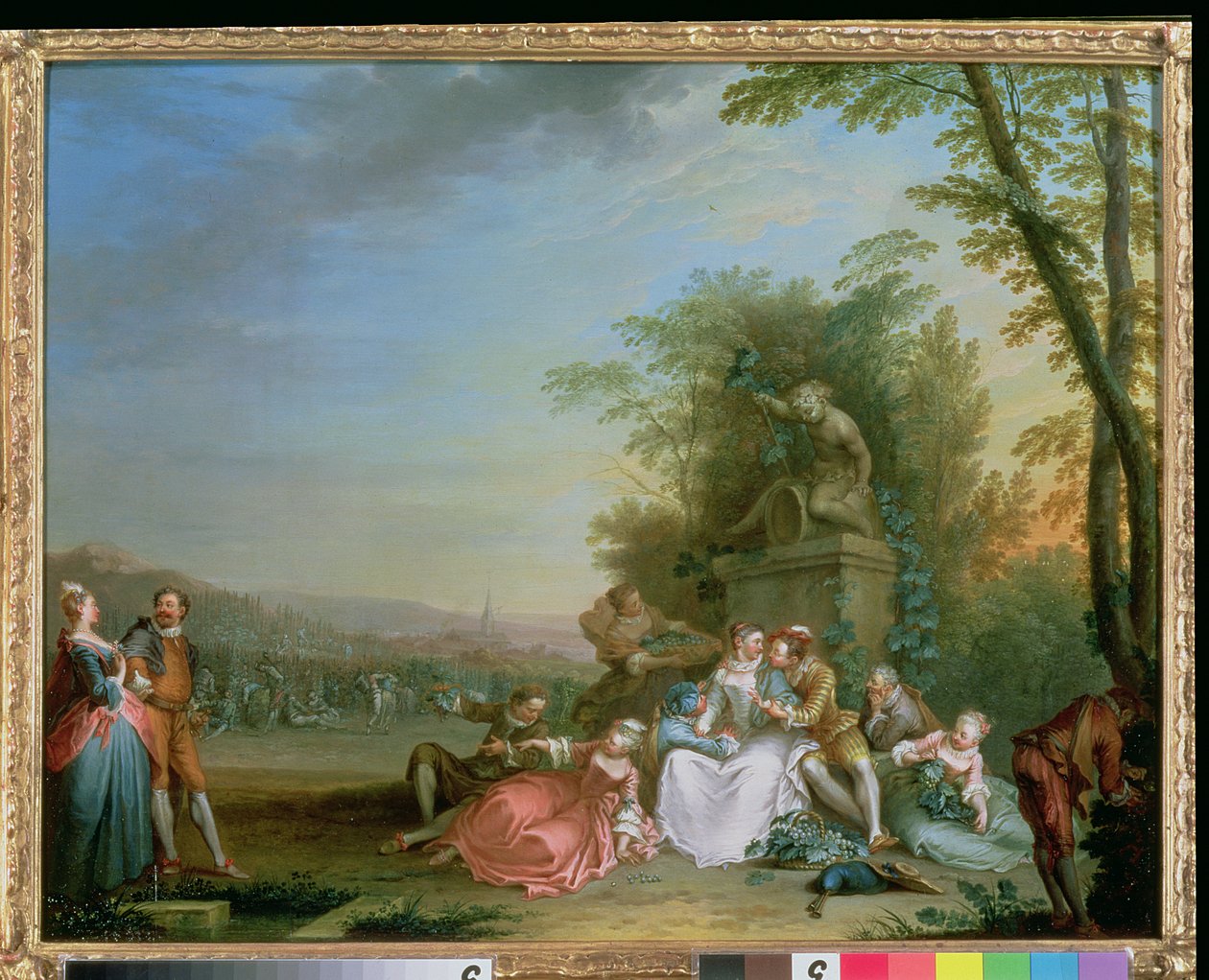 La cosecha de uvas, c.1750 de Sebastien II Le Clerc