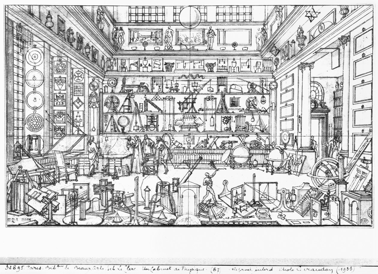 Gabinete de física, 1687 de Sebastien I Le Clerc