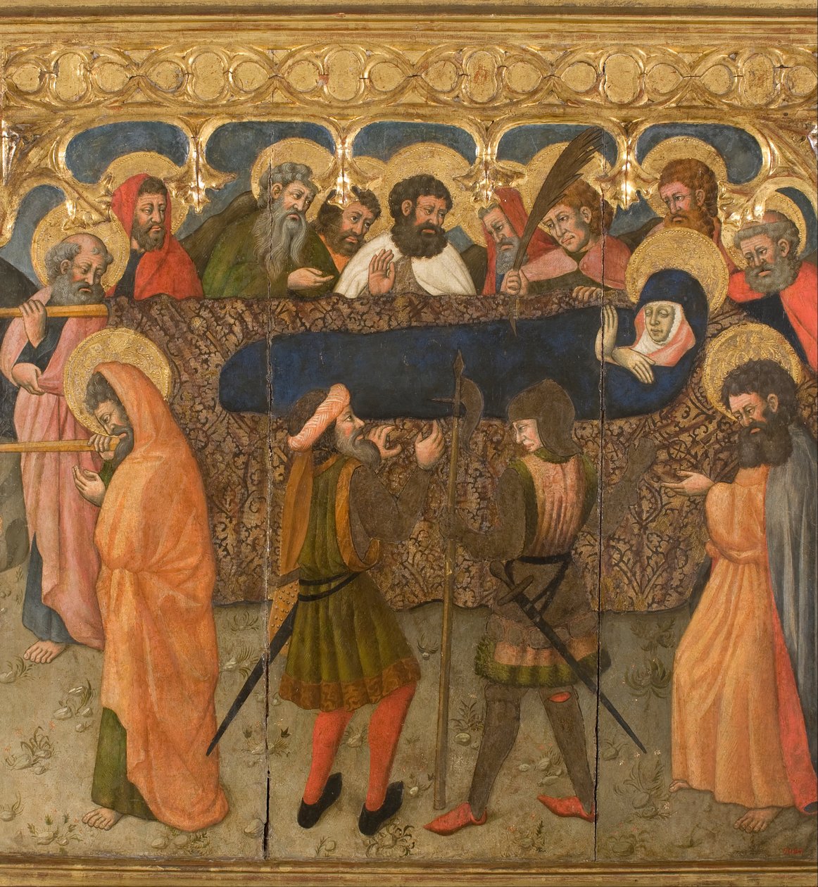 La Virgen llevada al Entierro de Master of Estopiñán