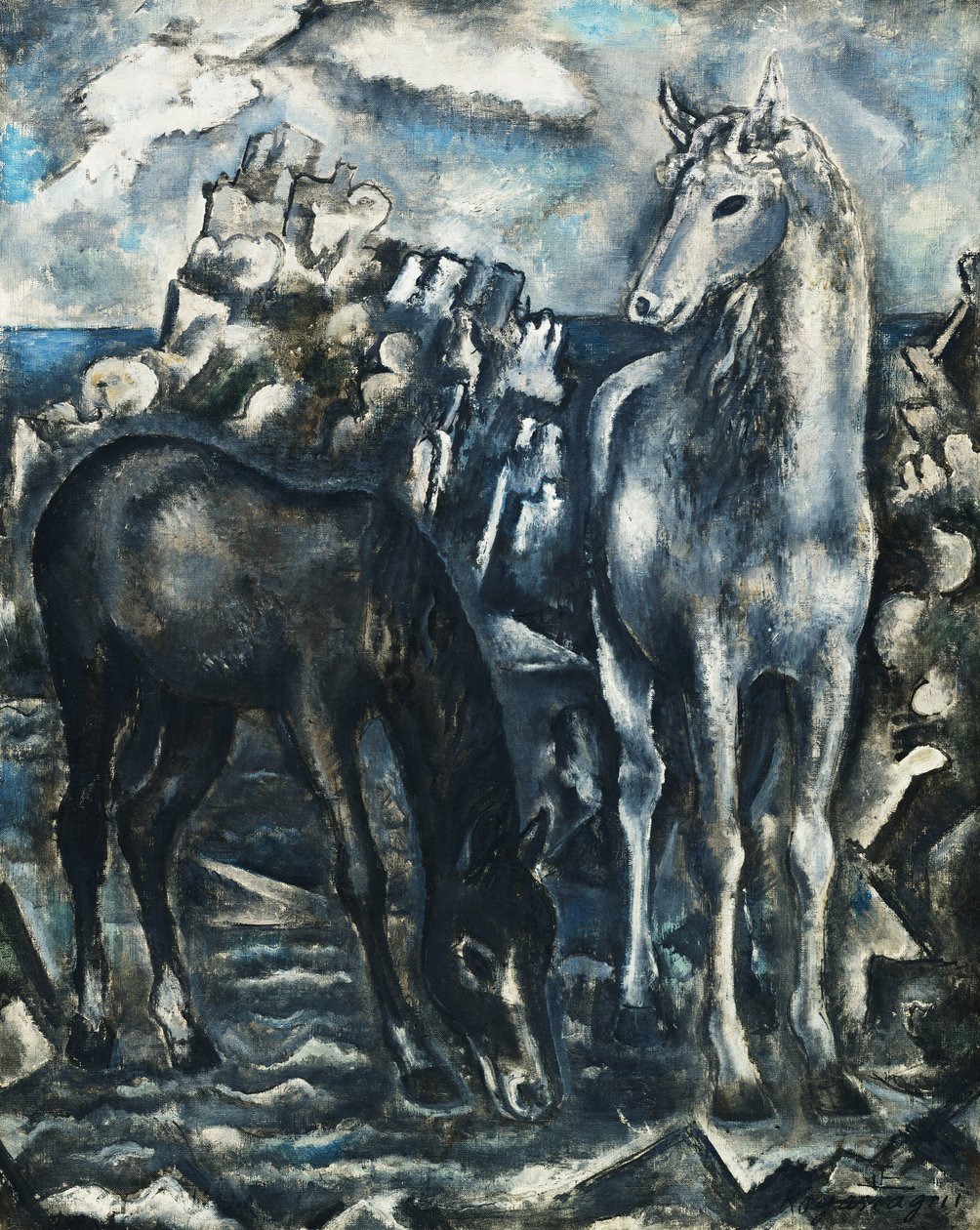 Dos caballos; Deux Cheveaux de Sei Koyanagui