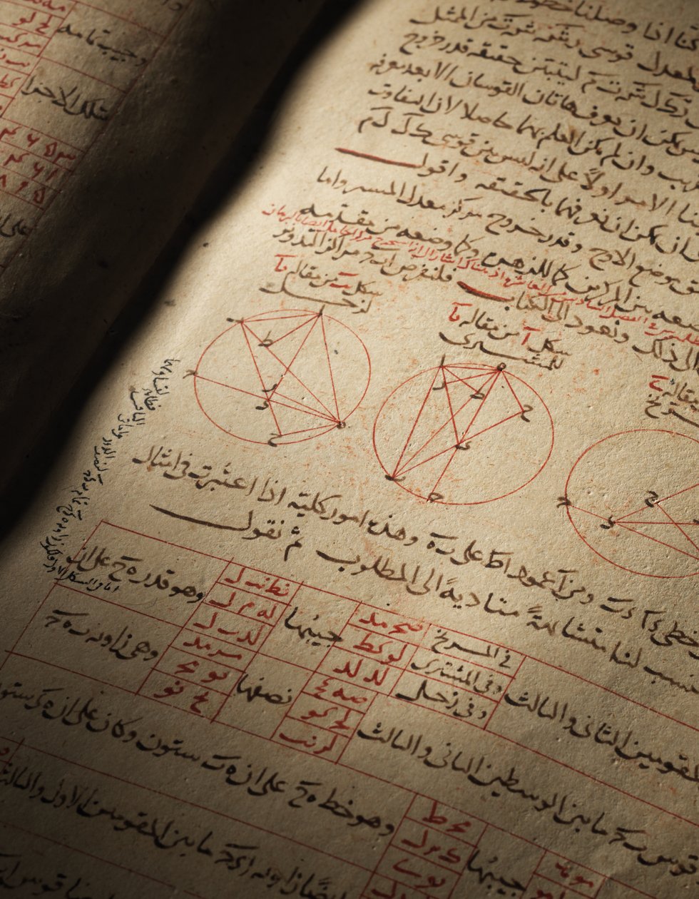 Compendio de tratados sobre astronomía y matemáticas por Nasir Al-Din Muhammad bin Al-Hasan Al-Tusi de Seljuq Dynasty