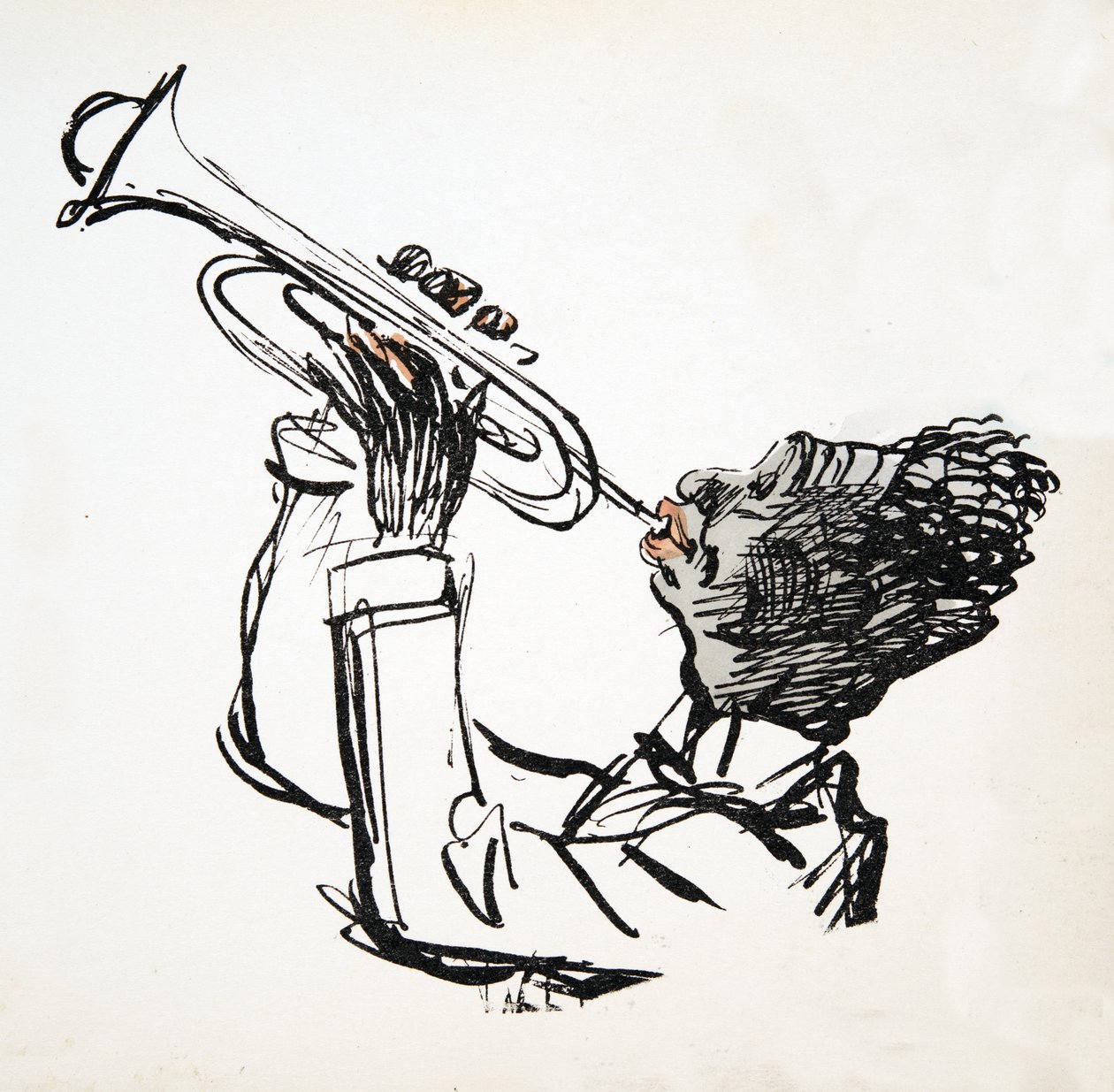 Trompetista, de White Bottoms, pub. 1927 de Sem