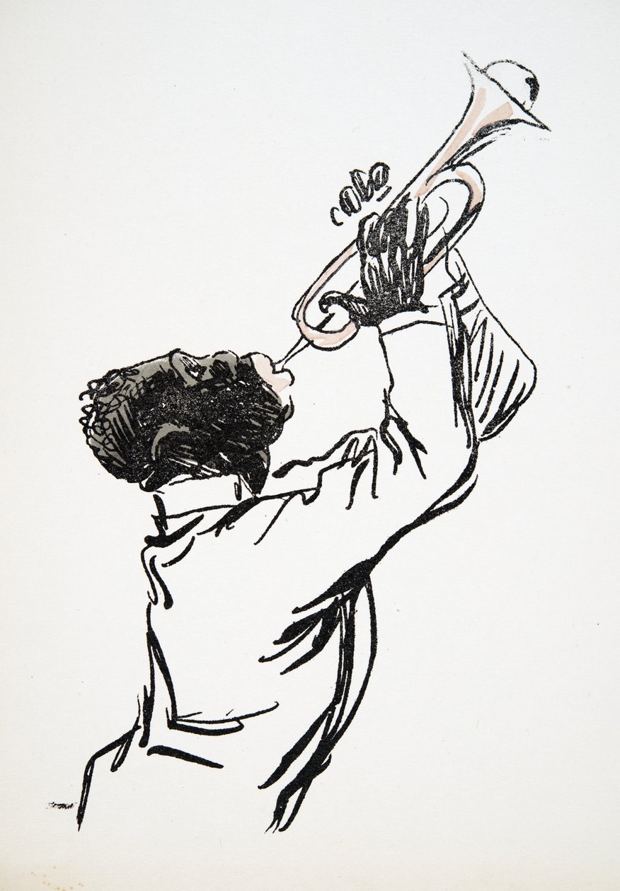 Trompetista, de White Bottoms, pub. 1927 de Sem
